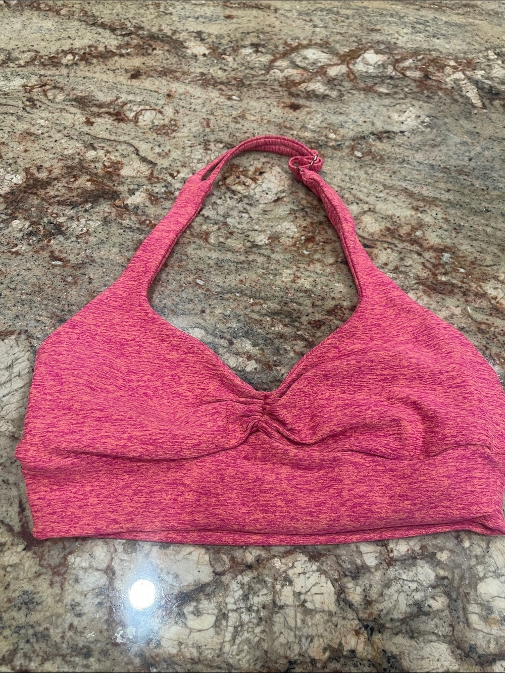 Bombshell - Pink Heather Halter Sports/Bra S: XL (no pads)